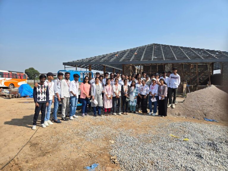 Site visit to a construction site at Moinabad.